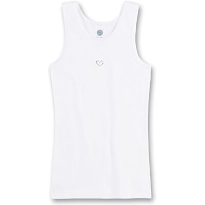 Sanetta T-shirt interior para meninas, Branco e ouro Sanetta T-shirt interior para meninas, Branco e ouro