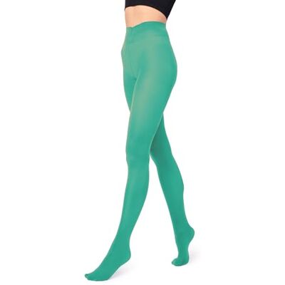 Merry Style Meias-calças opacas de microfibra para mulher, meias-calças lisas ideais para outono e inverno 70 DEN, Verde menta Merry Style Meias-calças opacas de microfibra para mulher, meias-calças lisas ideais para outono e inverno 70 DEN, Verde menta