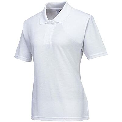 Portwest Polo de senhora Naples, tamanho: M, cor: Branco, B209WHRM Blanco, M, UPF 40+, Cuello y Puños Ribeteados, Corte Ajustado, Manga Corta, 35% Algodón, 65% Poliéster, Ligero, Casual Portwest Polo de senhora Naples, tamanho: M, cor: Branco, B209WHRM Blanco, M, UPF 40+, Cuello y Puños Ribeteados, Corte Ajustado, Manga Corta, 35% Algodón, 65% Poliéster, Ligero, Casual