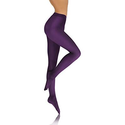 Sesto Senso Meias de microfibra opacas coloridas roupa mulher 40 DEN, Roxo Sesto Senso Meias de microfibra opacas coloridas roupa mulher 40 DEN, Roxo