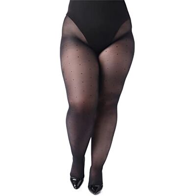 Merry Style Meias Panty mulher 40 DEN Plus Size MSGI054, Preto, 3XL Merry Style Meias Panty mulher 40 DEN Plus Size MSGI054, Preto, 3XL