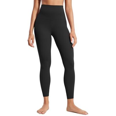 CRZ YOGA Calça legging feminina Butterluxe, 64cm/71cm Cintura super alta, leggings de yoga para treinamento, Preto CRZ YOGA Calça legging feminina Butterluxe, 64cm/71cm Cintura super alta, leggings de yoga para treinamento, Preto