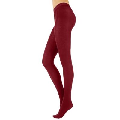 CALZITALY Leotardos de lã para mulher, meias de caxemira, 150 Den S, M, L, XL, XXL, 3XL, 4XL meias italianas, Vinho CALZITALY Leotardos de lã para mulher, meias de caxemira, 150 Den S, M, L, XL, XXL, 3XL, 4XL meias italianas, Vinho