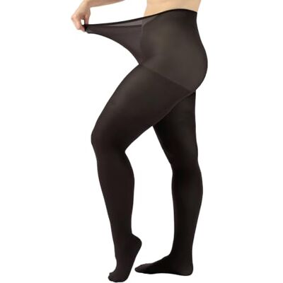 CALZITALY Curvy Meias opacas, Panty tamanhos grandes, Curvy, 60 DEN, L, XL, 2XL, 3XL, 4XL, Meias italianas , Preto CALZITALY Curvy Meias opacas, Panty tamanhos grandes, Curvy, 60 DEN, L, XL, 2XL, 3XL, 4XL, Meias italianas , Preto