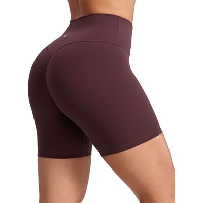 CRZ YOGA Mulheres Butterlift Shorts levantamento glúteos 15 cm sem costura frontal ioga cintura alta ameixa madura 38 CRZ YOGA Mulheres Butterlift Shorts levantamento glúteos 15 cm sem costura frontal ioga cintura alta ameixa madura 38
