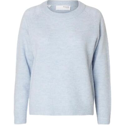 SELECTED FEMME Jumper Knitted Long-Sleeved, Cashmere Blue 1, XS SELECTED FEMME Jumper Knitted Long-Sleeved, Cashmere Blue 1, XS