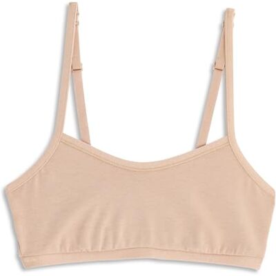 Cotonella Brassiere Mulher de algodão, roupa interior para mulher, sutiã sem aro, cores branco/preto/bege, XL, Bege Cotonella Brassiere Mulher de algodão, roupa interior para mulher, sutiã sem aro, cores branco/preto/bege, XL, Bege