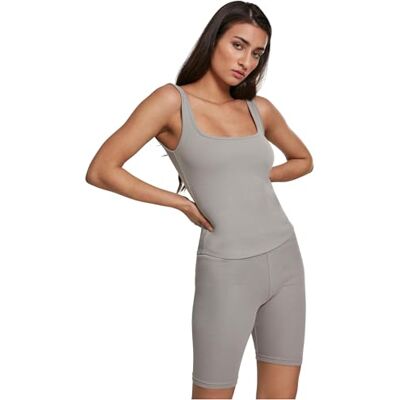 Urban Classics Oberteil Ladies Wide Neck Top t-shirt mulheres, Cinzento (verde/cinzento 01688) Urban Classics Oberteil Ladies Wide Neck Top t-shirt mulheres, Cinzento (verde/cinzento 01688)