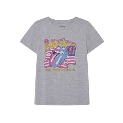 SPRINGFIELD SPRINGFILED T-shirt "Rolling Stones", t-shirt de mulher, cinzento, S, Cinza claro, S SPRINGFIELD SPRINGFILED T-shirt "Rolling Stones", t-shirt de mulher, cinzento, S, Cinza claro, S