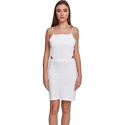 Urban Classics Ladies Short Spaghetti Pique Dress Vestido Mujer (Pack de 1) Urban Classics Ladies Short Spaghetti Pique Dress Vestido Mujer (Pack de 1)