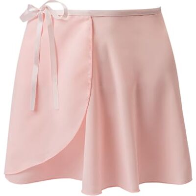 Tancefair Saia de ballet para meninas, saia cruzada de chiffon para dança, saia cruzada de balé com laço ajustável na cintura, collants de dança para meninas e mulheres Tancefair Saia de ballet para meninas, saia cruzada de chiffon para dança, saia cruzada de balé com laço ajustável na cintura, collants de dança para meninas e mulheres