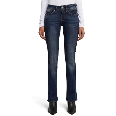 G-STAR RAW G-STAR Calças de ganga Midge Bootcut para mulher, azul (dk Aged ), 29W / 28L G-STAR RAW G-STAR Calças de ganga Midge Bootcut para mulher, azul (dk Aged ), 29W / 28L