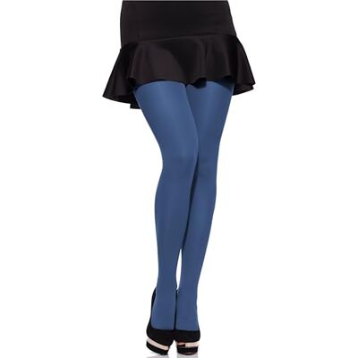 Merry Style Collants de Microfibra Tamanhos Grandes Plus Size Mulher MS 162 60 DEN, Cobalto Merry Style Collants de Microfibra Tamanhos Grandes Plus Size Mulher MS 162 60 DEN, Cobalto