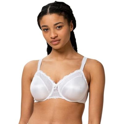 Triumph Ladyform Soft W x Sutiã com aros para mulher, Branco, 105F Triumph Ladyform Soft W x Sutiã com aros para mulher, Branco, 105F