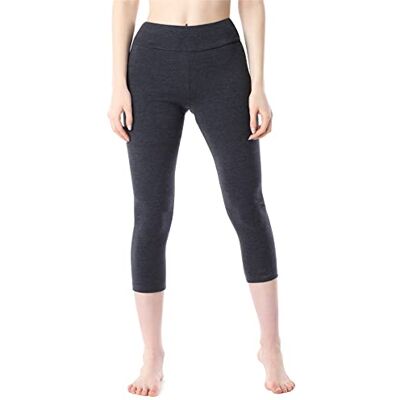 Merry Style Leggins 3/4 leggings desportivas de algodão mulher MS10-430, Melange Escuro Merry Style Leggins 3/4 leggings desportivas de algodão mulher MS10-430, Melange Escuro