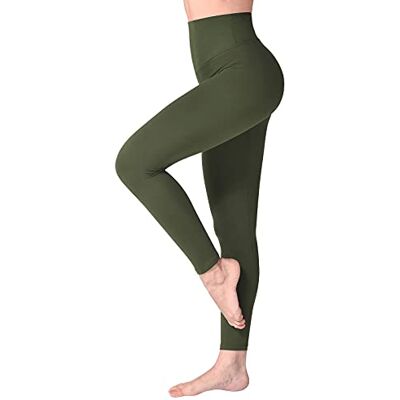 SINOPHANT Leggings de Desporto para Mulher de Cintura Alta, Leggings de Controlo de Abdómen Opacas, Elásticas, Leggings para Vestir, Suaves como Manteiga, L-XL SINOPHANT Leggings de Desporto para Mulher de Cintura Alta, Leggings de Controlo de Abdómen Opacas, Elásticas, Leggings para Vestir, Suaves como Manteiga, L-XL