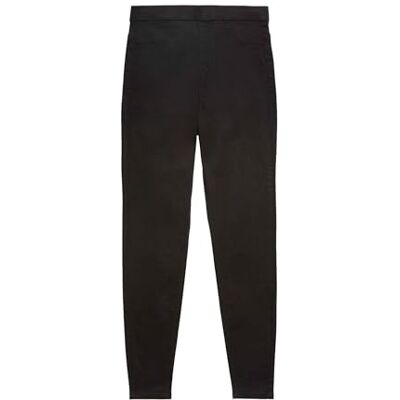 Marks & Spencer Jeggings Pull-On de cintura alta para mulher, ajuste piloto, controlo de abdômen, cintura elástica Marks & Spencer Jeggings Pull-On de cintura alta para mulher, ajuste piloto, controlo de abdômen, cintura elástica