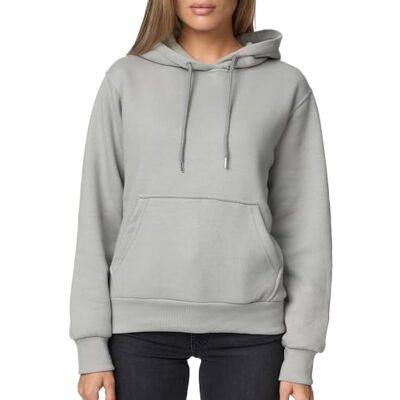 Smith & Solo Camisola com capuz para mulher – Camisola com capuz de algodão longa com capuz gola redonda Slim Fit lazer desporto manga comprida camisola com capuz camisola com capuz camisola de Smith & Solo Camisola com capuz para mulher – Camisola com capuz de algodão longa com capuz gola redonda Slim Fit lazer desporto manga comprida camisola com capuz camisola com capuz camisola de