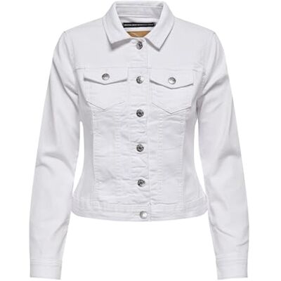 ONLY Casaco de Ganga WONDER Casaco de Ganga, Branco ONLY Casaco de Ganga WONDER Casaco de Ganga, Branco