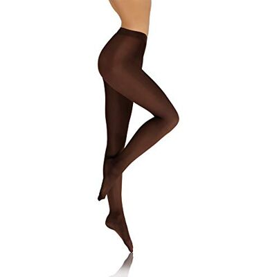 Sesto Senso Meias de Microfibra Opacas Coloridas para Mulher 40 DEN, Café Sesto Senso Meias de Microfibra Opacas Coloridas para Mulher 40 DEN, Café