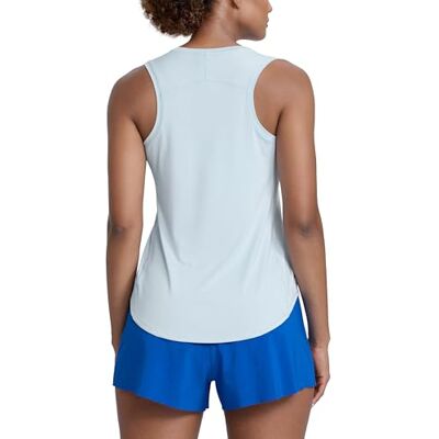 CRZ YOGA T-shirt leve alças Racerback linho azul 42 CRZ YOGA T-shirt leve alças Racerback linho azul 42