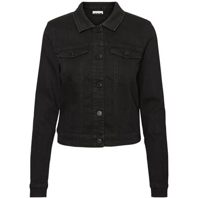 Noisy May Debra Black Wash Denim Mulher casaco ejana preto Noisy May Debra Black Wash Denim Mulher casaco ejana preto