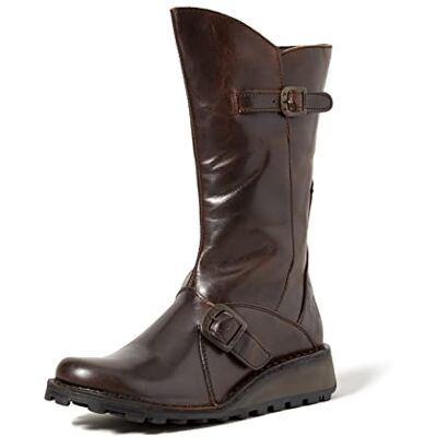 Fly London Mês, botas de mulher, Dk Brown Fly London Mês, botas de mulher, Dk Brown
