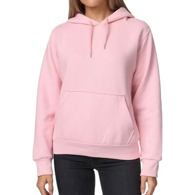 Smith & Solo Camisola com capuz para mulher: camisola com capuz de algodão comprida com capuz gola redonda Slim Fit lazer desporto manga comprida camisola com capuz camisola de, ROSA, XXL Smith & Solo Camisola com capuz para mulher: camisola com capuz de algodão comprida com capuz gola redonda Slim Fit lazer desporto manga comprida camisola com capuz camisola de, ROSA, XXL