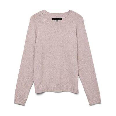 VERO MODA Nós mulheres Vmdoffy LS O-Neck Blouse Noos camisola não aplicável, rosa (Woodrosemelange), 38 (Tamanho do fabricante: S) VERO MODA Nós mulheres Vmdoffy LS O-Neck Blouse Noos camisola não aplicável, rosa (Woodrosemelange), 38 (Tamanho do fabricante: S)