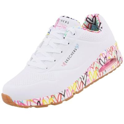 Skechers Uno Loving Love Tênis Feminino, 39,5 UE Skechers Uno Loving Love Tênis Feminino, 39,5 UE