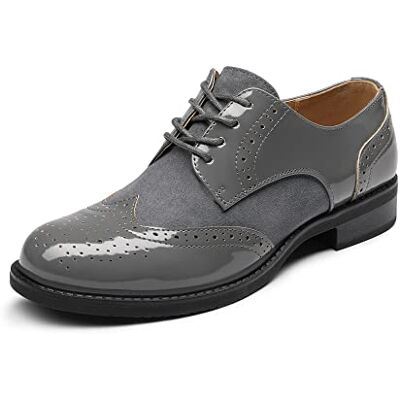 DREAM PAIRS Saltos Oxford clássicos para mulher com tira em T, tamanho 37, cinzento/escuro, SDOX2201W-E DREAM PAIRS Saltos Oxford clássicos para mulher com tira em T, tamanho 37, cinzento/escuro, SDOX2201W-E