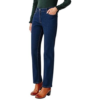 Damart Jean Jambe Droite Calças de ganga Straight para mulher, azul (índigo 08100) Damart Jean Jambe Droite Calças de ganga Straight para mulher, azul (índigo 08100)