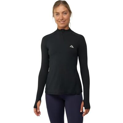 DANISH ENDURANCE T-shirt Desportiva de Manga Comprida para Mulher, Suave e Leve, Transpirável, Elástica.., Preto, Pequeno DANISH ENDURANCE T-shirt Desportiva de Manga Comprida para Mulher, Suave e Leve, Transpirável, Elástica.., Preto, Pequeno