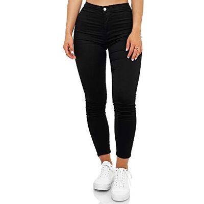 Elara Calças de ganga de cintura alta Slim Fit Chunkyrayan, 42 Slim Elara Calças de ganga de cintura alta Slim Fit Chunkyrayan, 42 Slim