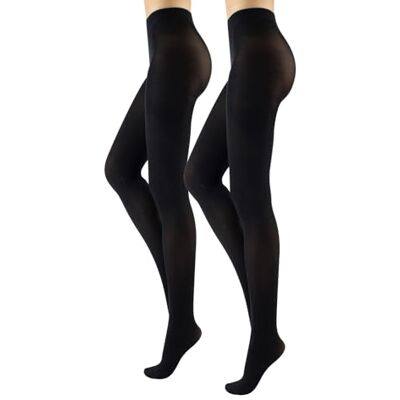 CALZITALY 2 pares meias opacas de mulher, Panty microfibra, 40 Den castanho, preto, azul, granada S, M, L, XL Meias italianas, Preto CALZITALY 2 pares meias opacas de mulher, Panty microfibra, 40 Den castanho, preto, azul, granada S, M, L, XL Meias italianas, Preto