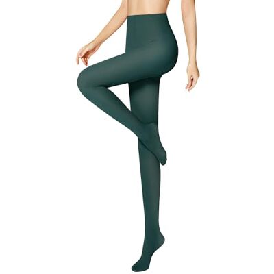 Libella 50 DEN meias de mulher semi-opacas resistentes ao rasgo e sem pressões cintura confortável meias finas material macio 27227, Verde escuro Libella 50 DEN meias de mulher semi-opacas resistentes ao rasgo e sem pressões cintura confortável meias finas material macio 27227, Verde escuro
