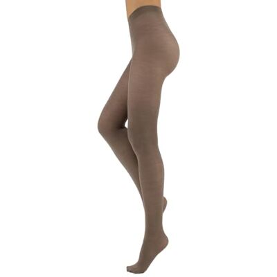 CALZITALY Leggings de Lã para Mulher, Meias de Lã Merino, Calças Opacas Preto, Cinza, Azul Marinho, Violeta, Verde, Marrom, Bege S, M, L, XL 100 DEN Made in Italy, Bege CALZITALY Leggings de Lã para Mulher, Meias de Lã Merino, Calças Opacas Preto, Cinza, Azul Marinho, Violeta, Verde, Marrom, Bege S, M, L, XL 100 DEN Made in Italy, Bege