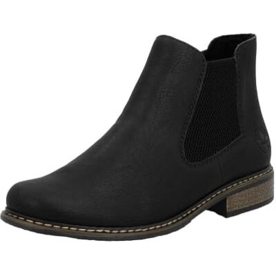 Rieker Elton Botas Chelsea para Mulheres, preto e azul marinho:, 38 UE Rieker Elton Botas Chelsea para Mulheres, preto e azul marinho:, 38 UE