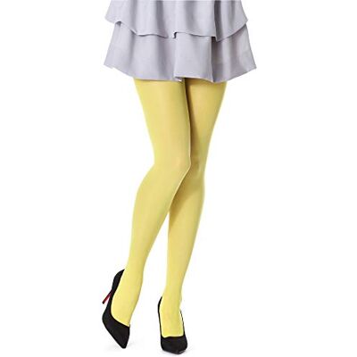 Bellivalini Meias de microfibra mulher 60 DEN BLVFI1002, Amarelo Bellivalini Meias de microfibra mulher 60 DEN BLVFI1002, Amarelo