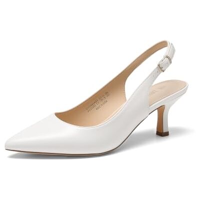 DREAM PAIRS Sapatos salto gato mulher, tamanho 39, branco-PU, SDPU2444W DREAM PAIRS Sapatos salto gato mulher, tamanho 39, branco-PU, SDPU2444W