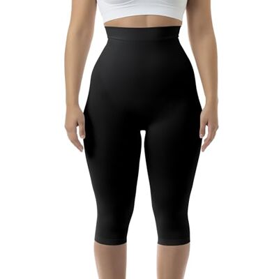 Farmacell Calças Capri mulher anti-celulite massagem, Push Up, barriga plana, Made in Italy, 323, Preto, XXL-3XL Farmacell Calças Capri mulher anti-celulite massagem, Push Up, barriga plana, Made in Italy, 323, Preto, XXL-3XL
