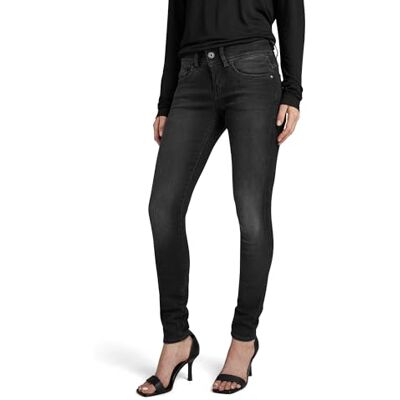 G-STAR RAW Calças de ganga Lynn Mid Skinny Calças de ganga para mulher, Cinzento (Dusty Grey -b472-a799), 34 W/32 L G-STAR RAW Calças de ganga Lynn Mid Skinny Calças de ganga para mulher, Cinzento (Dusty Grey -b472-a799), 34 W/32 L
