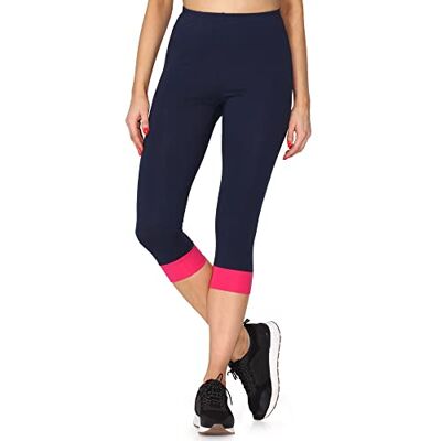 Merry Style Leggings mulher MS10-379, azul/maranto Merry Style Leggings mulher MS10-379, azul/maranto