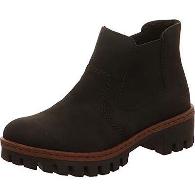 Rieker Herbst/Winter, botas Chelsea mulher, Preto Schwarz Schwarz 01 01 Rieker Herbst/Winter, botas Chelsea mulher, Preto Schwarz Schwarz 01 01