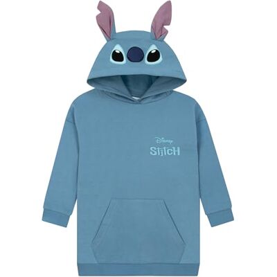 Disney Camisola com Capuz Lilo e Stitch, Camisola com Mangas Compridas Lilo e Stitch, Camisolas Lilo e Stitch com Orelhas 3D, Roupa de Algodão para Meninas, azul Disney Camisola com Capuz Lilo e Stitch, Camisola com Mangas Compridas Lilo e Stitch, Camisolas Lilo e Stitch com Orelhas 3D, Roupa de Algodão para Meninas, azul