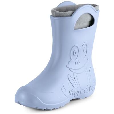Ladeheid Botas de borracha em EVA para mulher botas resistentes à água revestidas impermeáveis sapatos de chuva para mulheres , azul claro Ladeheid Botas de borracha em EVA para mulher botas resistentes à água revestidas impermeáveis sapatos de chuva para mulheres , azul claro