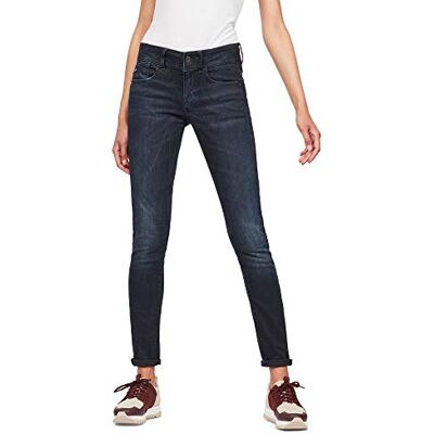 G-STAR RAW Lynn Mid Skinny Calças de ganga para mulher, Azul (Dk Aged -6545-89) G-STAR RAW Lynn Mid Skinny Calças de ganga para mulher, Azul (Dk Aged -6545-89)