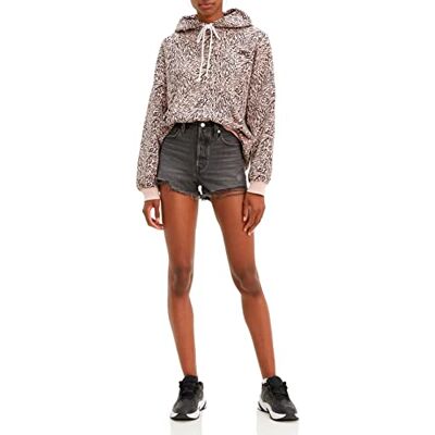 Levi's 501 Original Calções para mulher 27 Negro (Eat Your Words 0070) Levi's 501 Original Calções para mulher 27 Negro (Eat Your Words 0070)