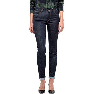 Lee Scarlett Calças de ganga skinny para mulher, Azul (Rinse), 24 W/31 L Lee Scarlett Calças de ganga skinny para mulher, Azul (Rinse), 24 W/31 L