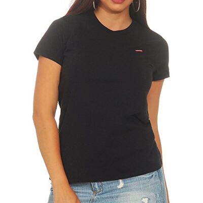 Levi's The tee T-shirt para mulher Normal L Negro (Caviar 2 0008) Levi's The tee T-shirt para mulher Normal L Negro (Caviar 2 0008)
